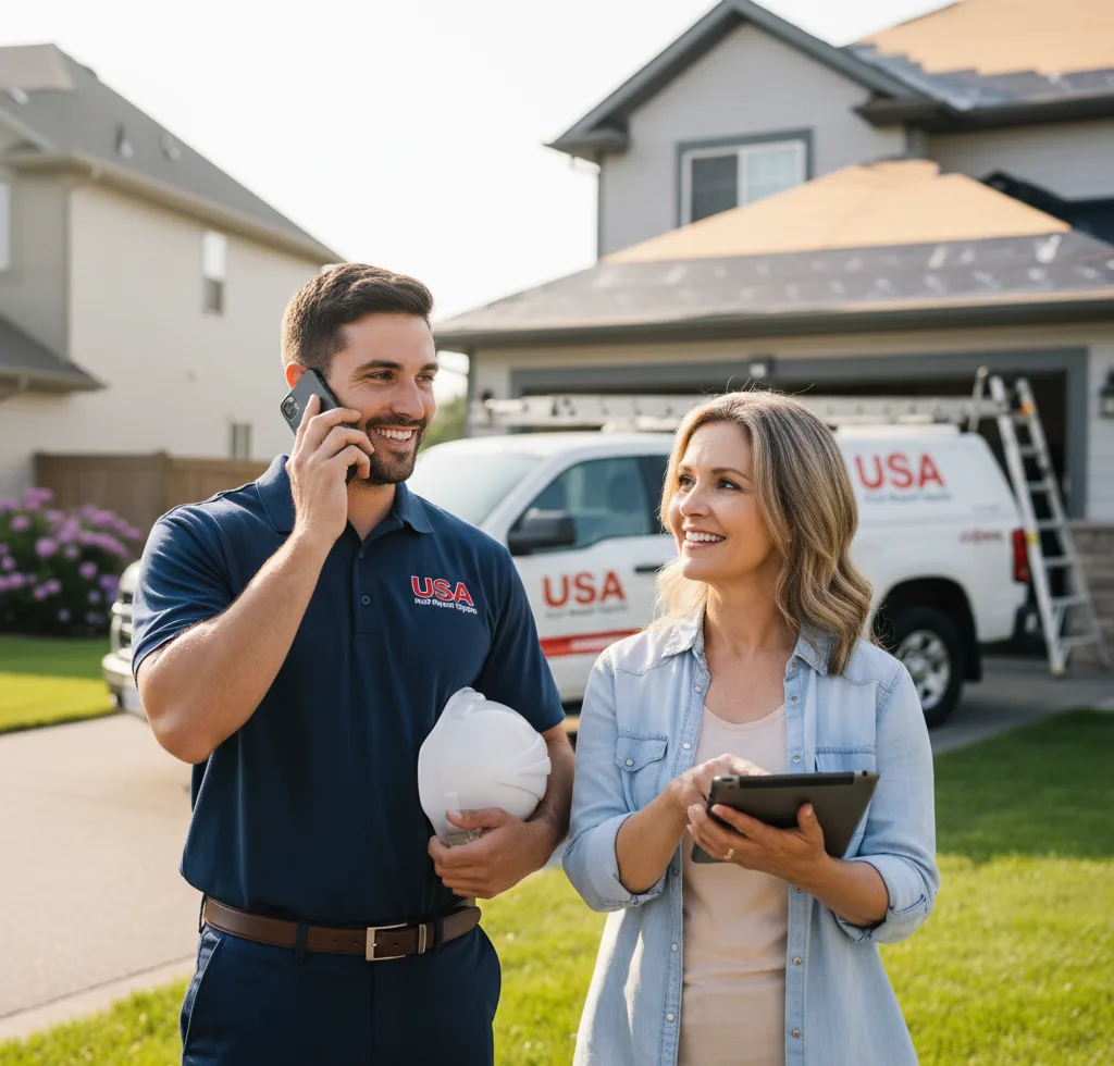 USA Roof Repair Experts customer support in Monroe Township